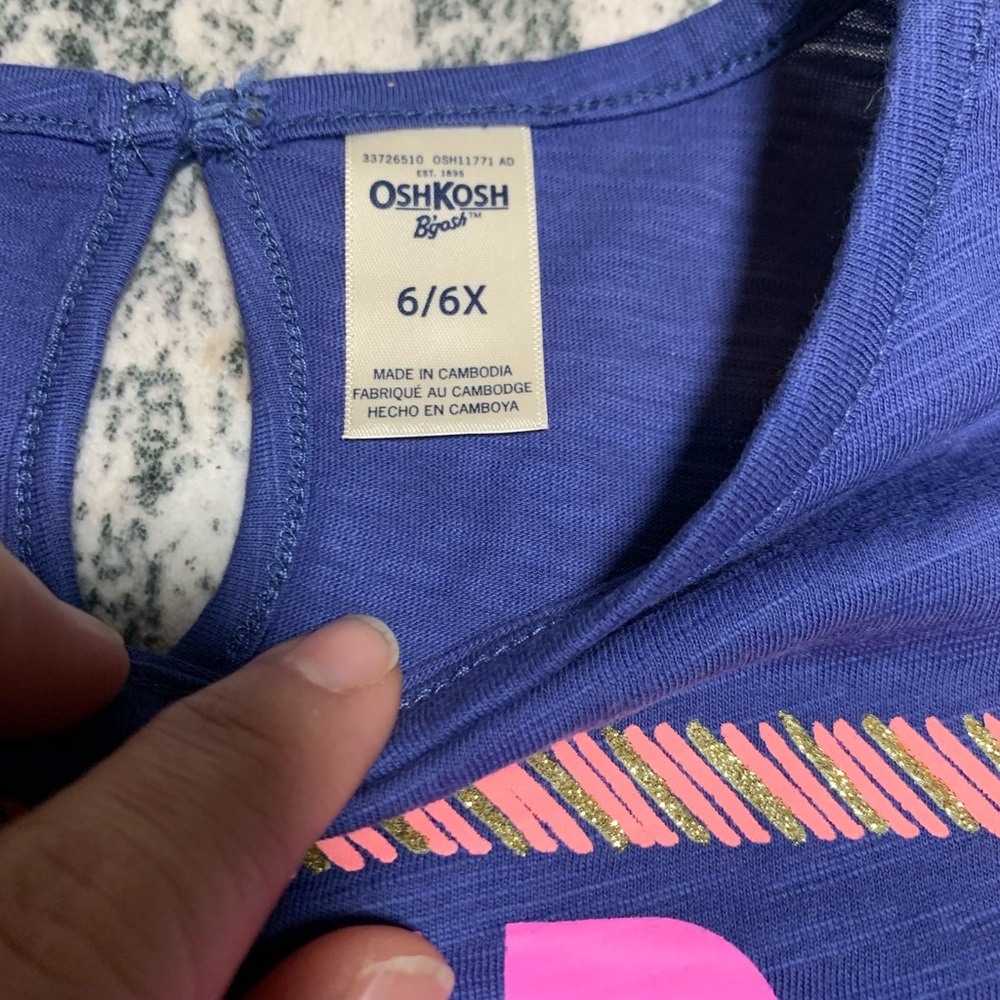 NWOT OshKosh B’Gosh girls “Kind” t-shirt. Size 6/6X. - Picture 3 of 7
